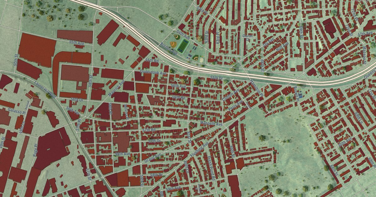 Detailed Map of Maspeth, New York