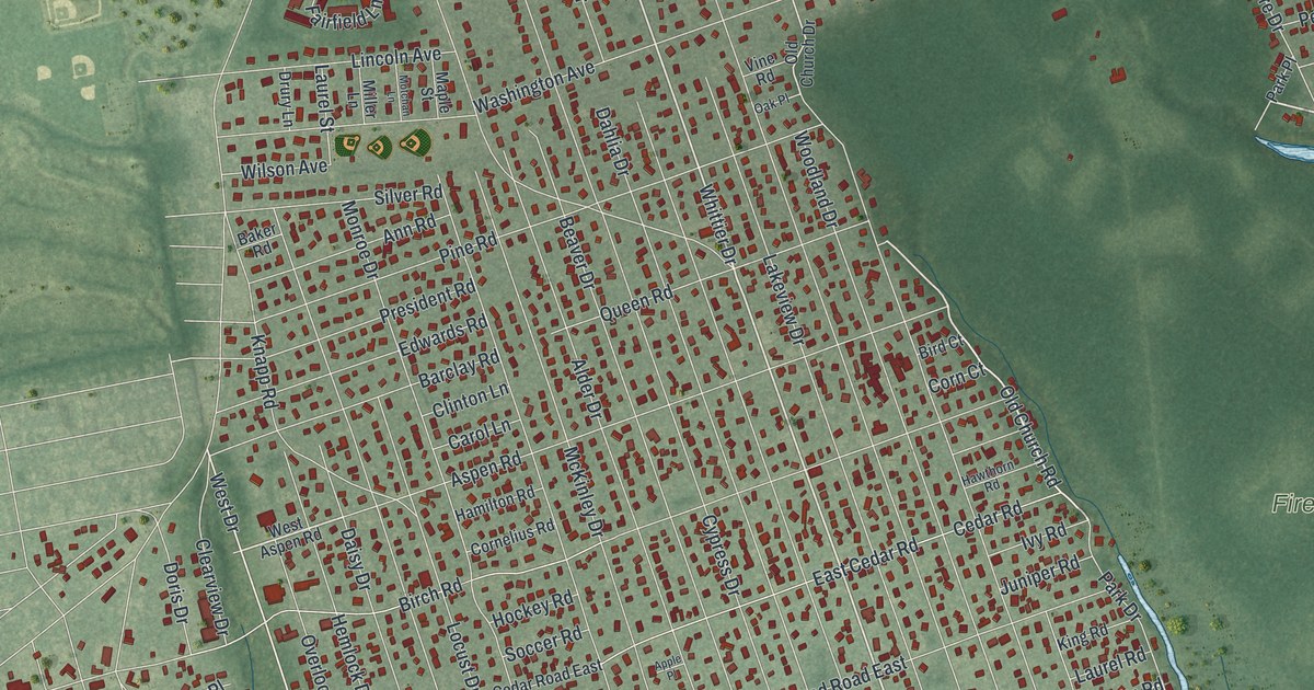Map of Mastic Beach, New York in 2026