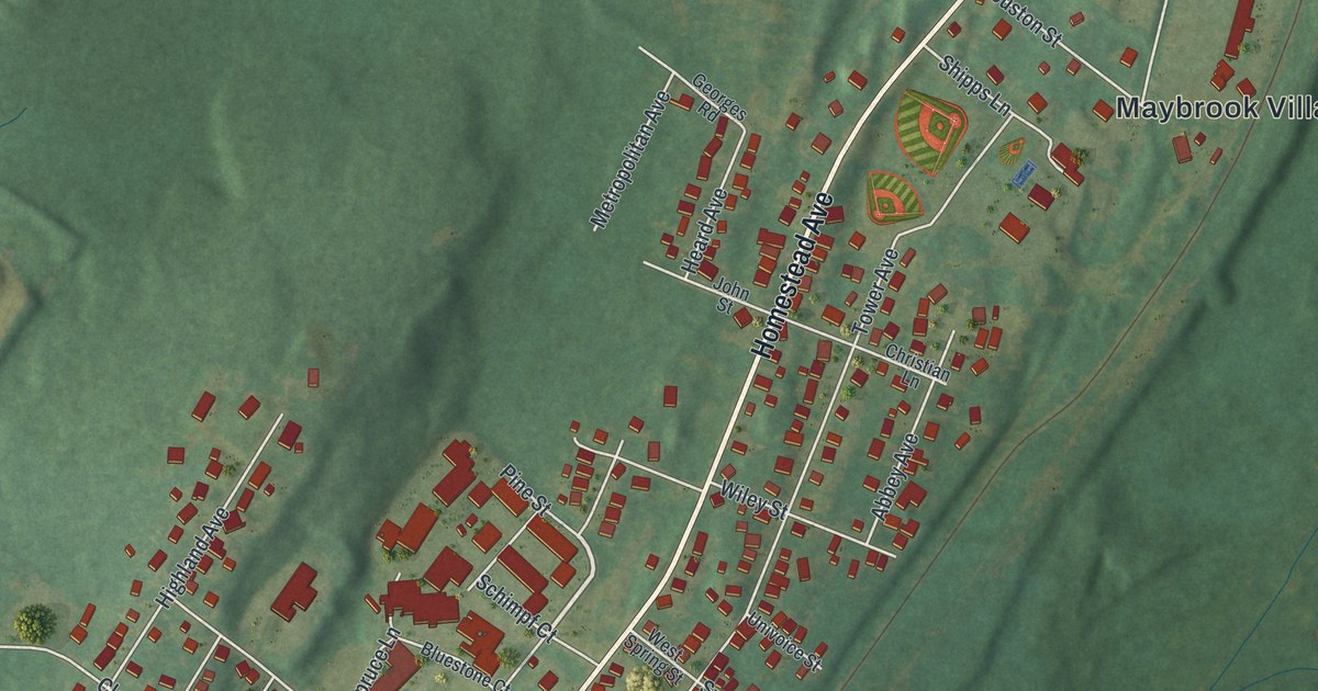 Map of Maybrook, New York in 2026
