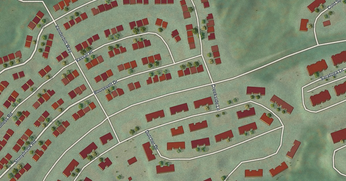 Map of Merritt Park, New York in 2026