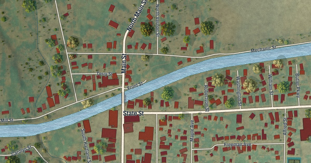 Map of Middleport, New York in 2026