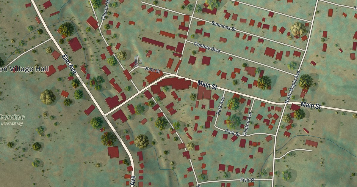 Map of Millerton, New York in 2026