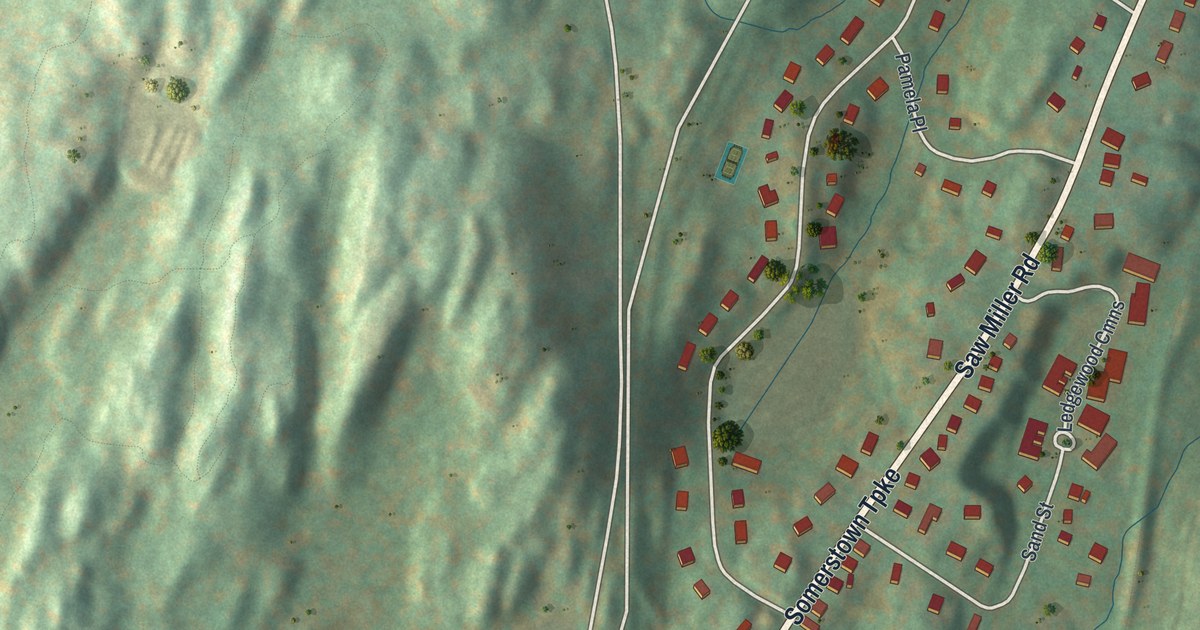 Map of Millwood, New York in 2026