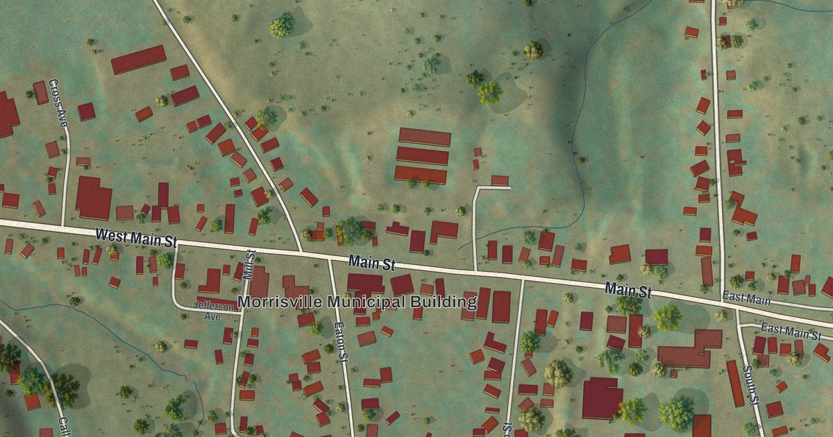 Map of Morrisville, New York in 2026