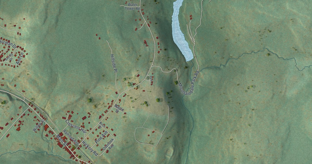 Map of Mountain Dale, New York in 2026