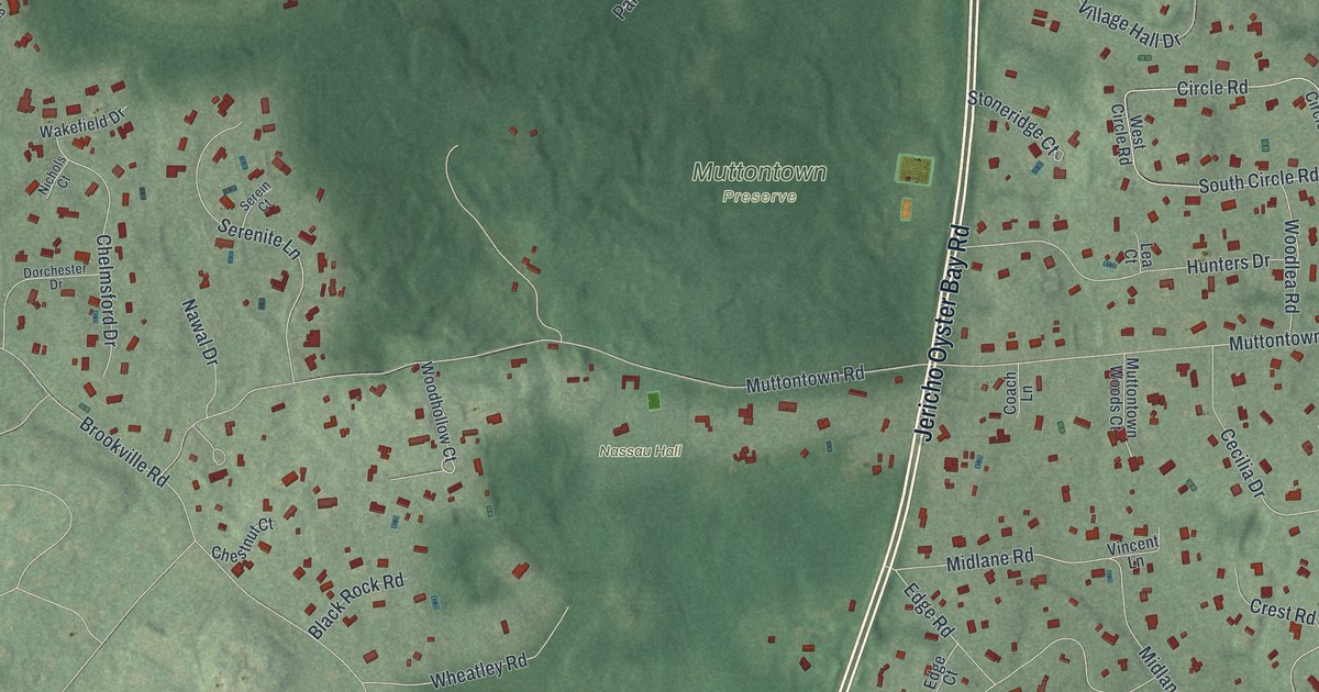 Map of Muttontown, New York in 2026