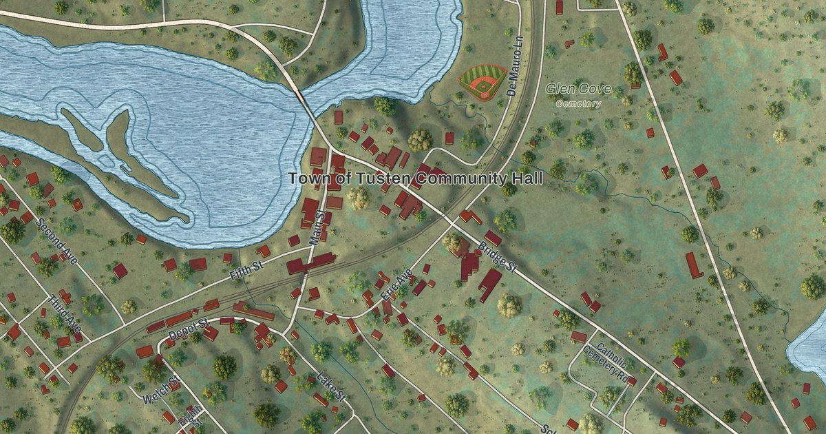 Map of Narrowsburg, New York in 2026
