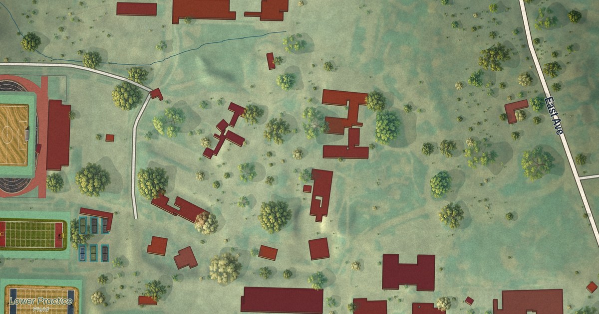 Map of Nazareth College, New York in 2026