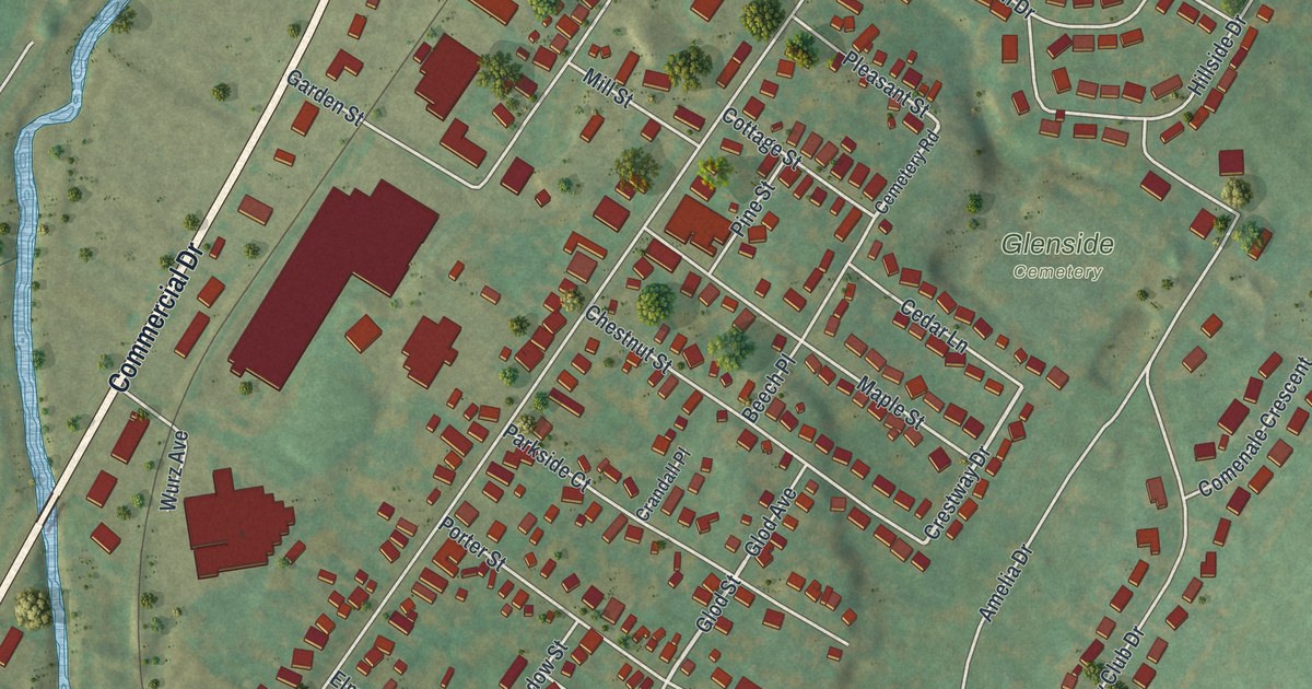 Map of New York Mills, New York in 2026