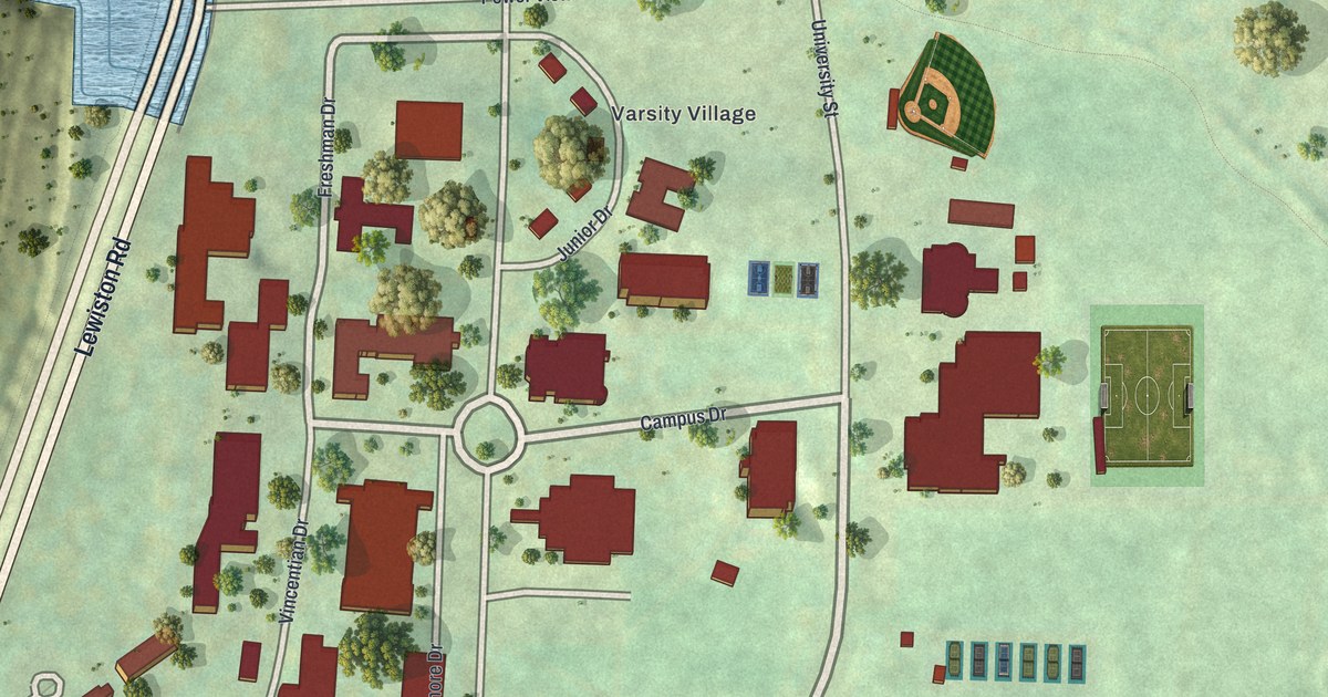 Map of Niagara University, New York in 2026
