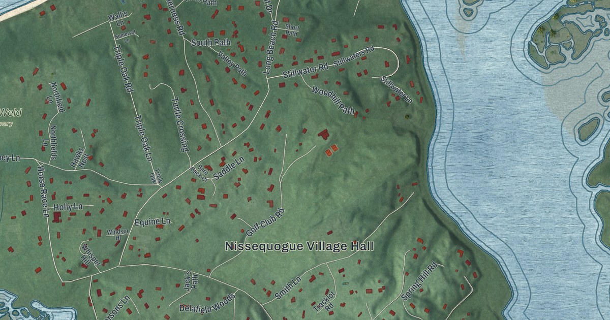 Map of Nissequogue, New York in 2026