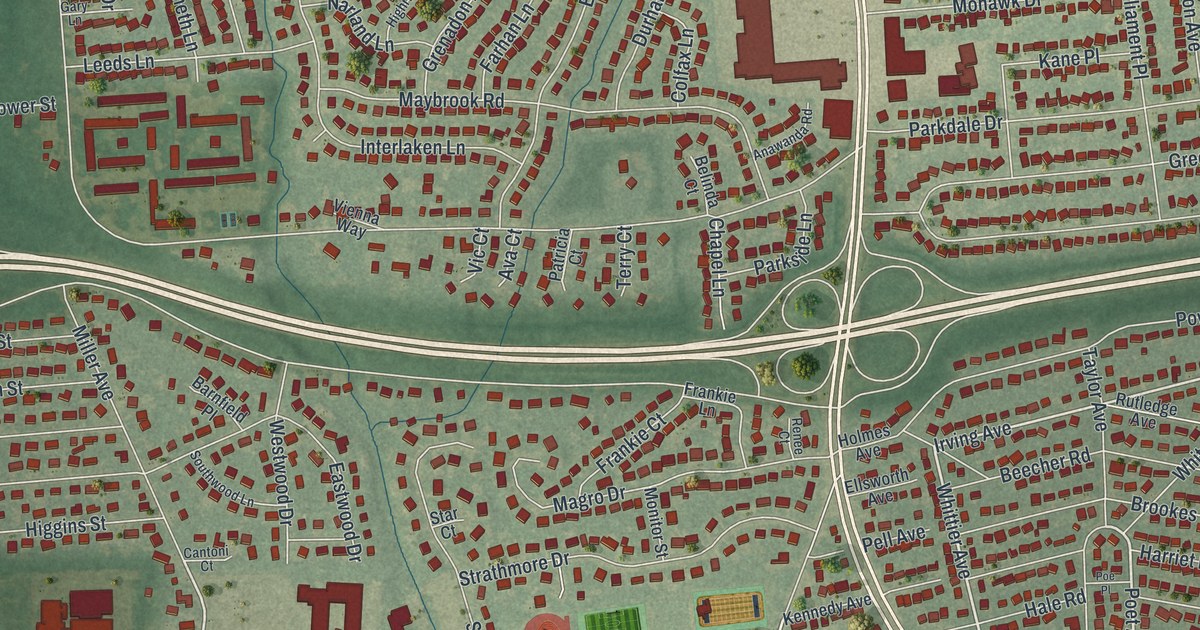Map of North Babylon, New York in 2026