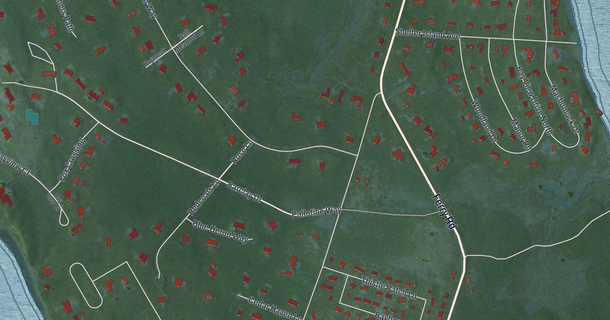 Map of North Haven, New York in 2026