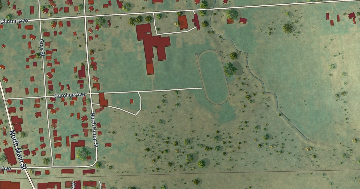 Map of North Rose, New York in 2026