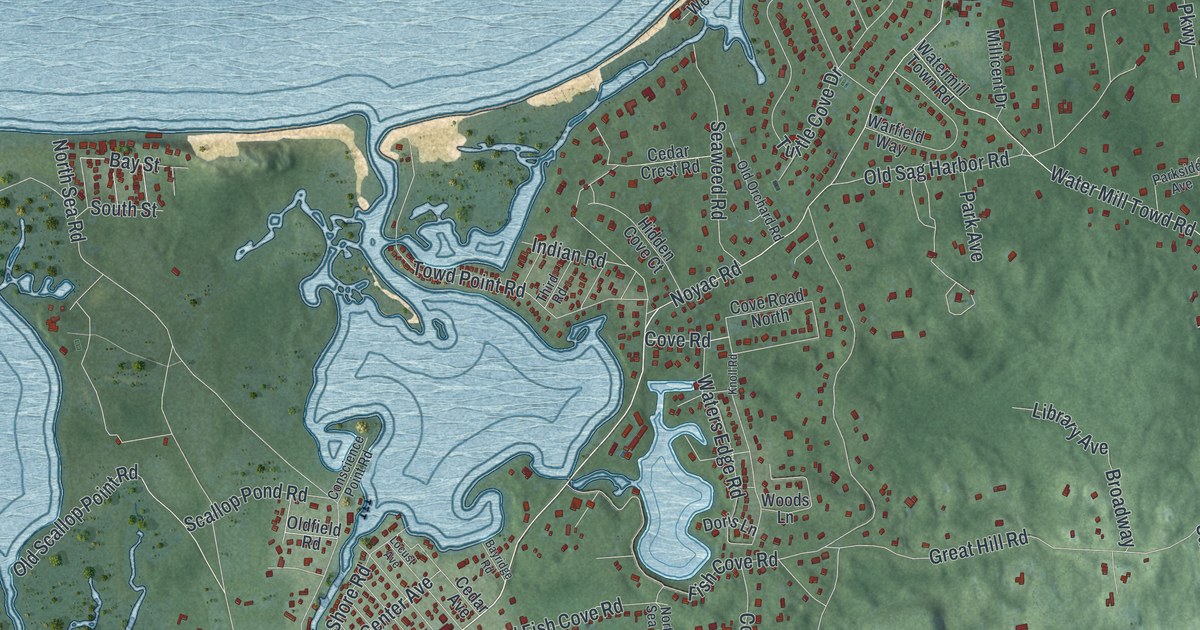 Map of North Sea, New York in 2026