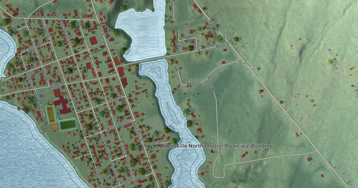 Map of Northville, New York in 2026