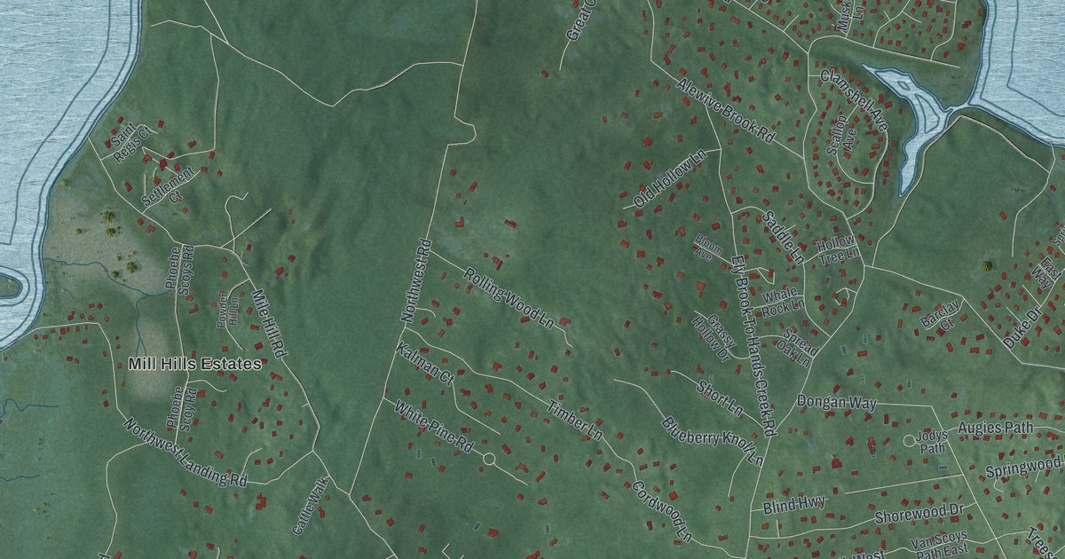 Map of Northwest Harbor, New York in 2026