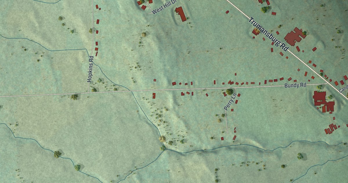 Map of Northwest Ithaca, New York in 2026