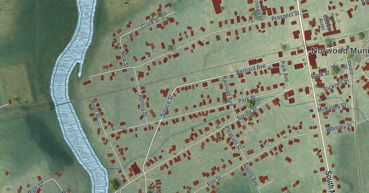 Map of Norwood, New York in 2026