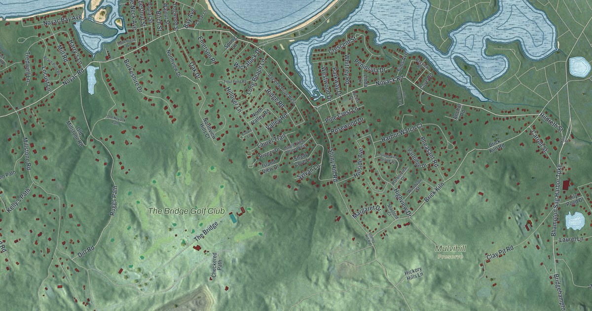 Map of Noyack, New York in 2026