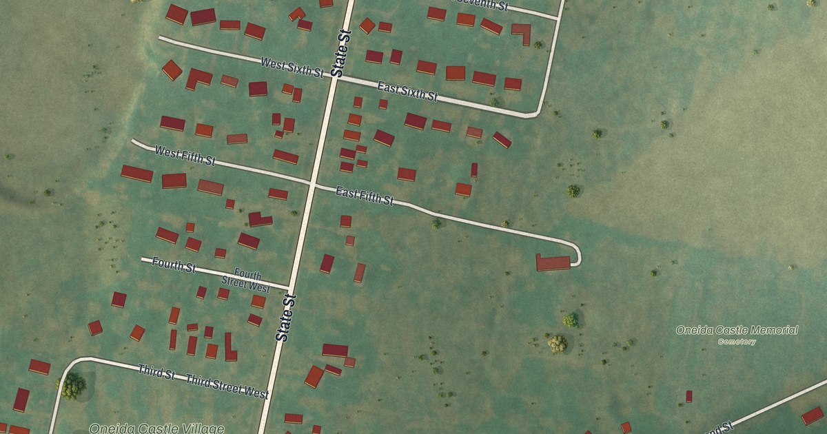 Map of Oneida Castle, New York in 2026