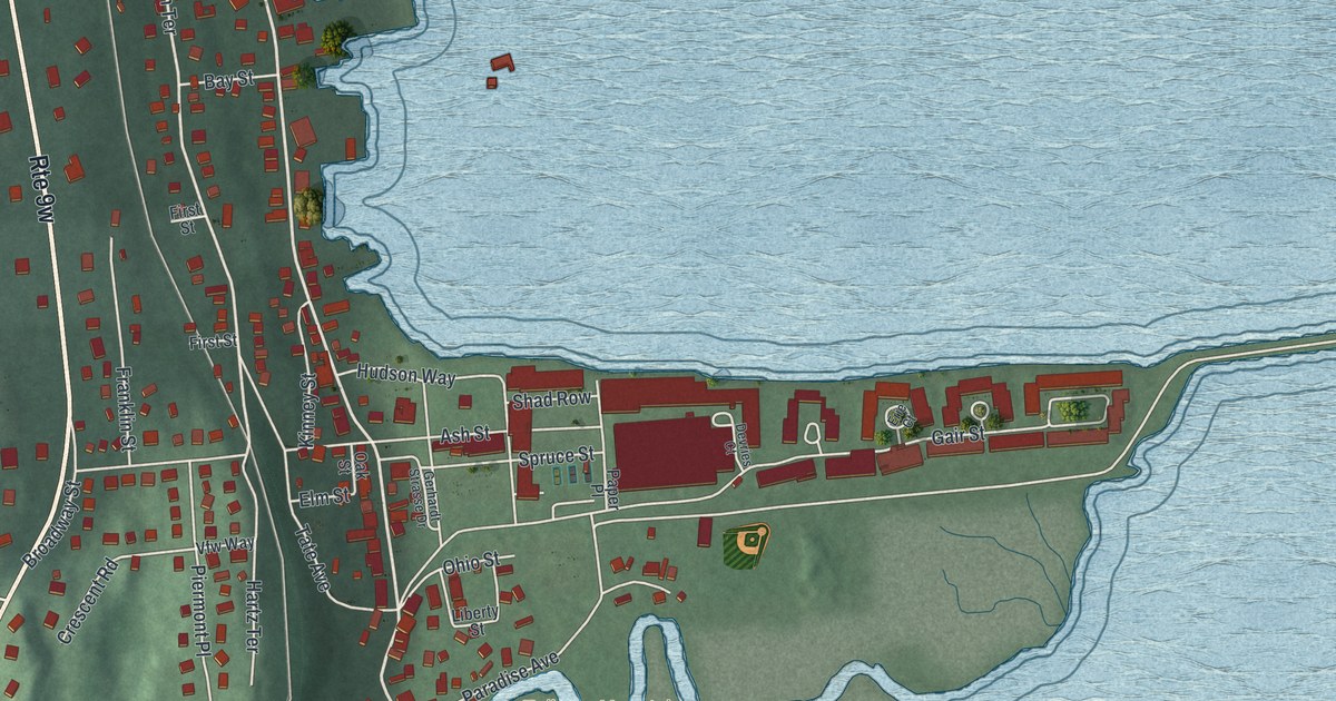 Map of Piermont, New York in 2026
