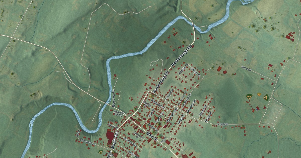 Map of Pine Bush, New York in 2026