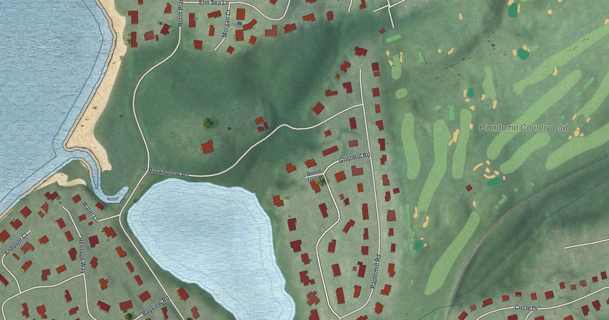 Map of Plandome Manor, New York in 2026
