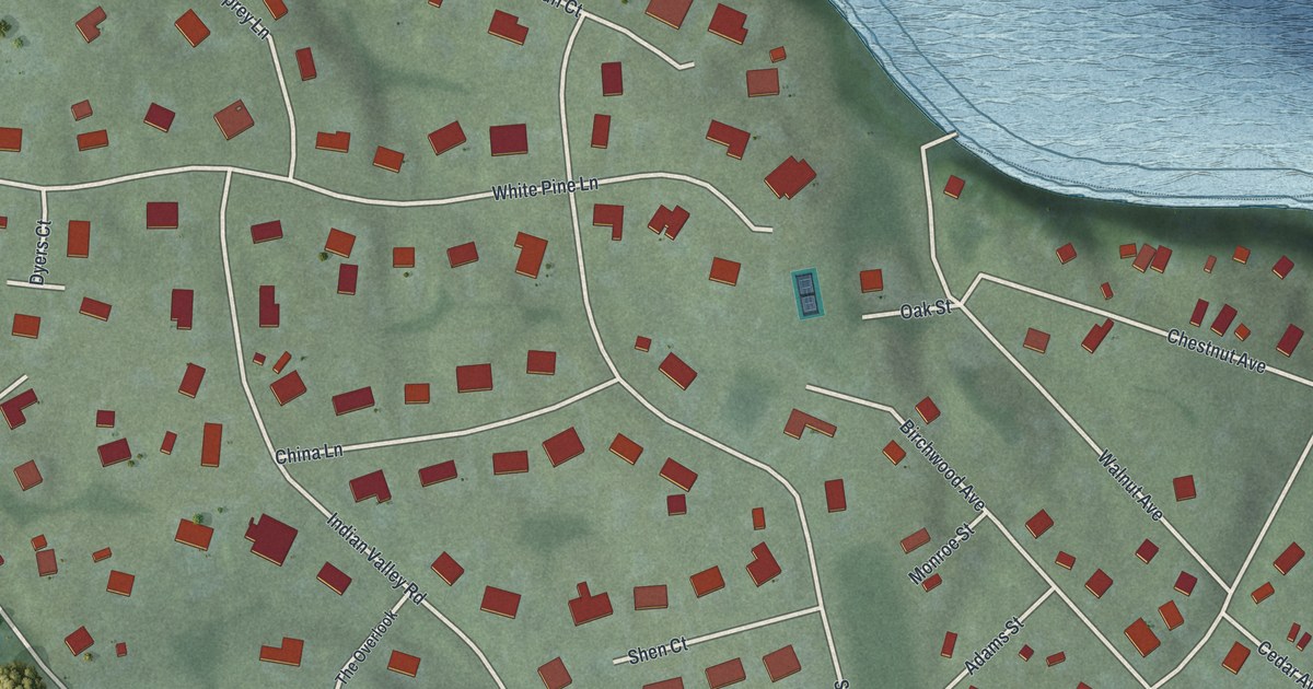 Map of Poquott, New York in 2026