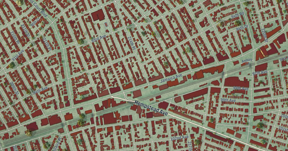 Detailed Map of Queens Village, New York