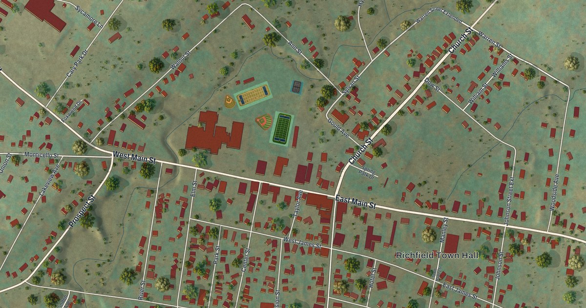 Map of Richfield Springs, New York in 2026