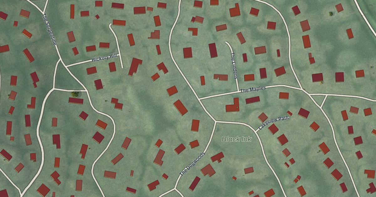 Map of Roslyn Estates, New York in 2026