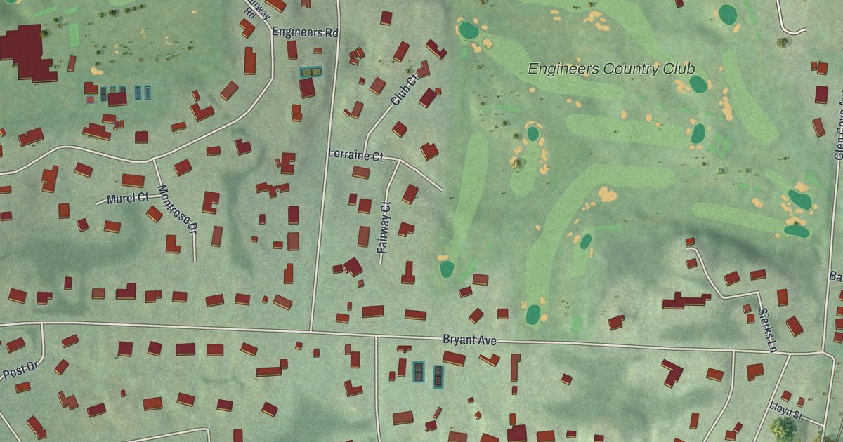 Map of Roslyn Harbor, New York in 2026