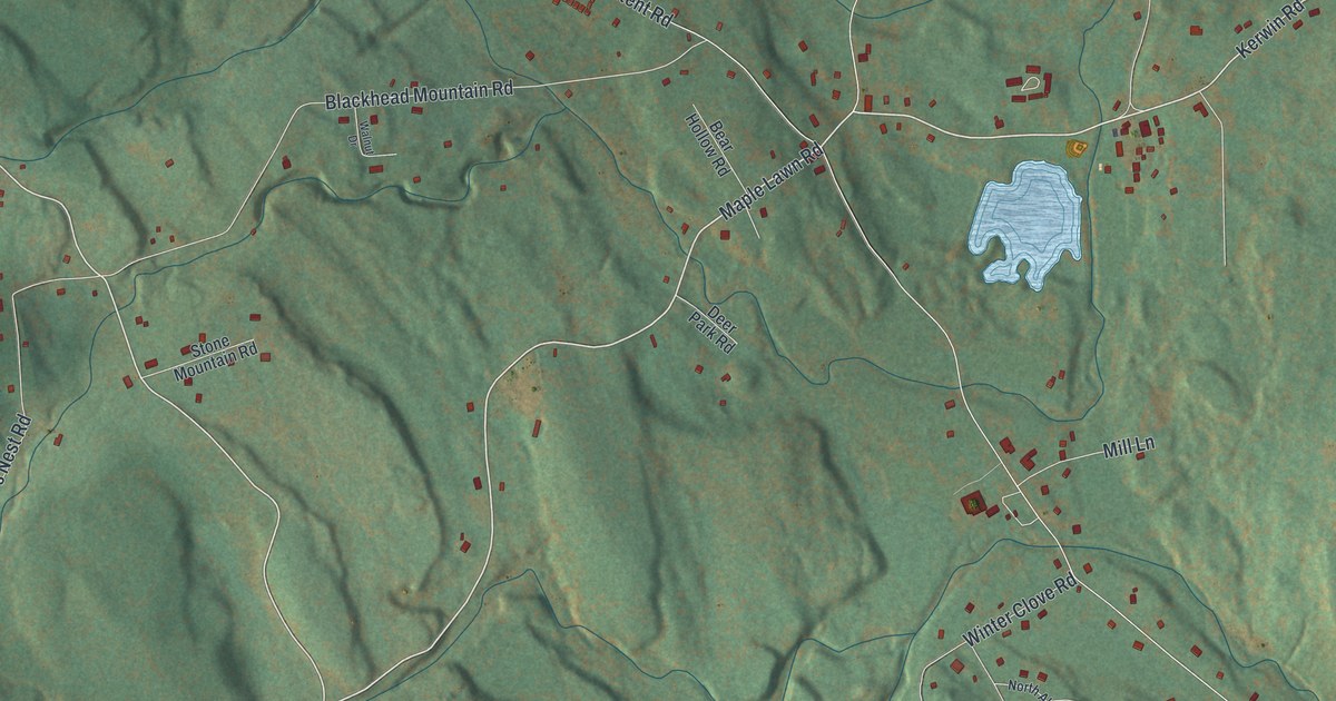 Map of Round Top, New York in 2026