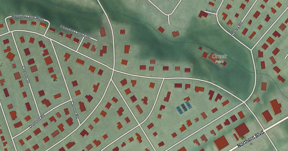 Map of Russell Gardens, New York in 2026