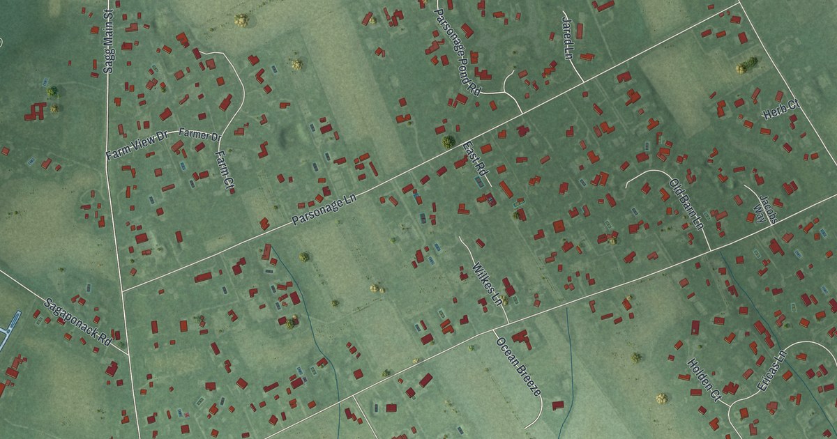 Map of Sagaponack, New York in 2026