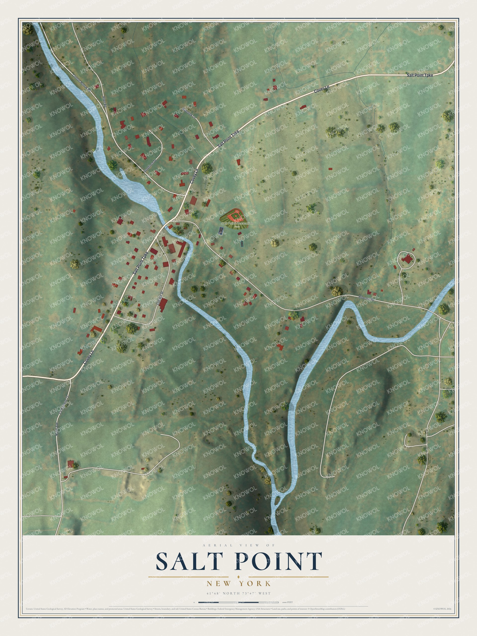 Watermarked full-map preview of Salt Point, New York