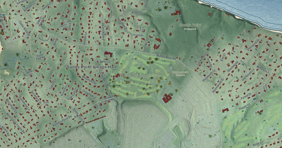 Map of Sands Point, New York in 2026