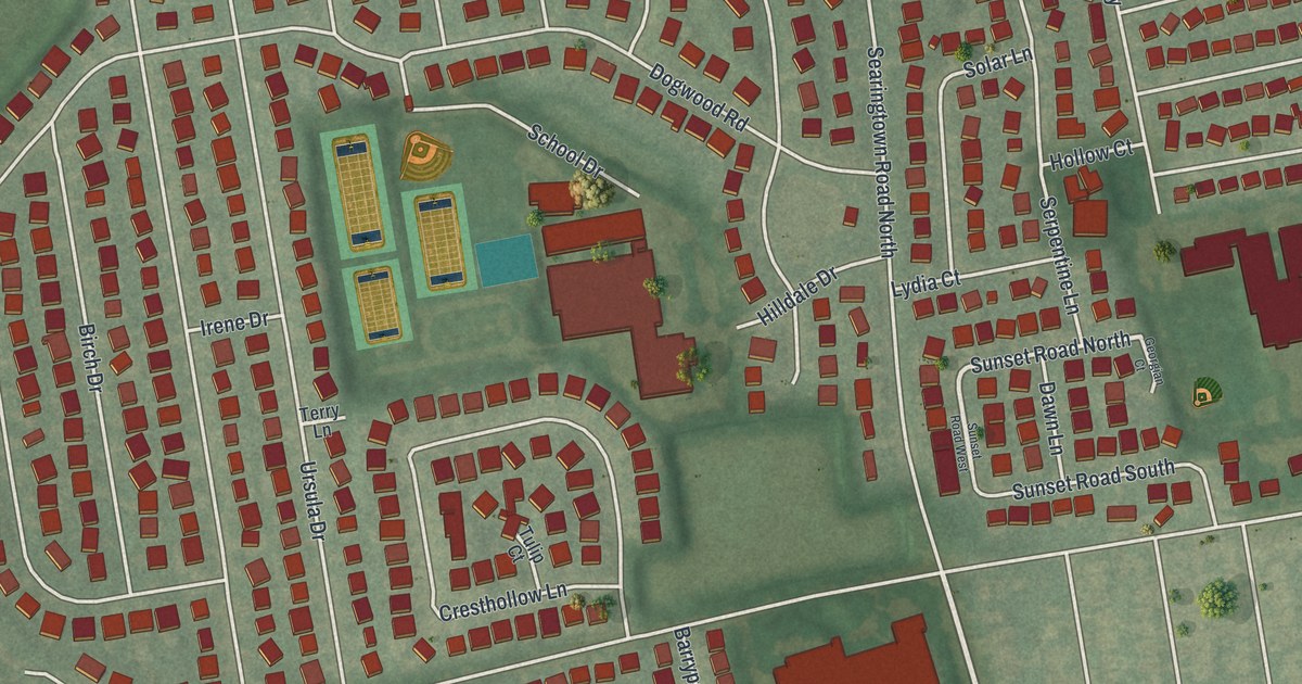 Map of Searingtown, New York in 2026