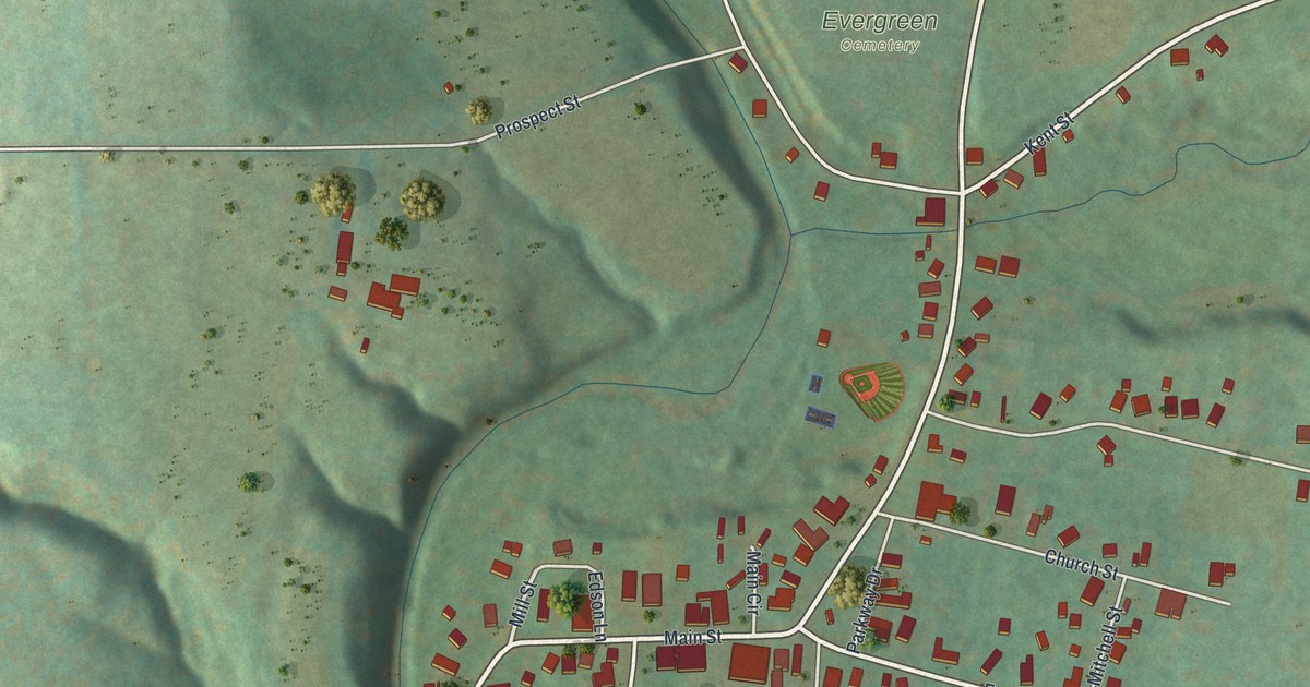 Map of Sinclairville, New York in 2026