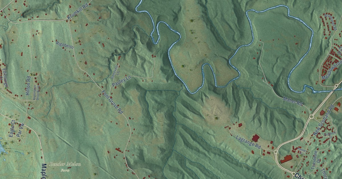 Detailed Map of Slingerlands, New York
