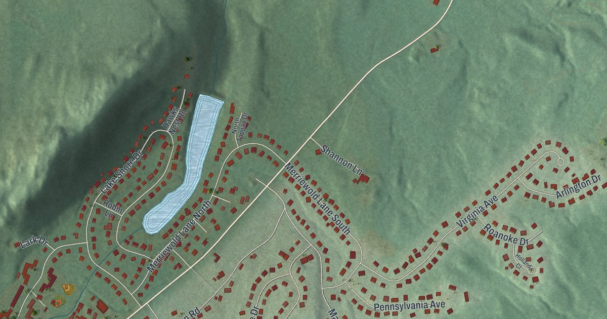 Map of South Blooming Grove, New York in 2026