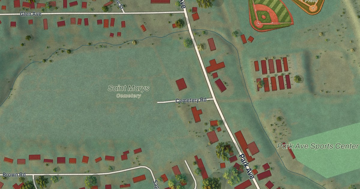 Map of South Corning, New York in 2026