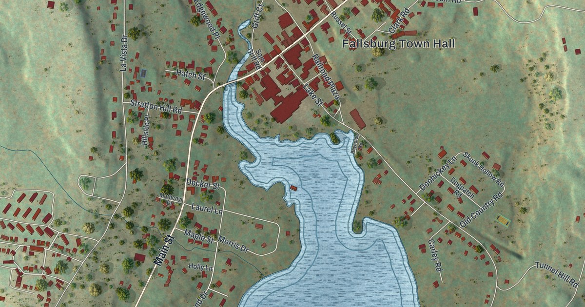 Map of South Fallsburg, New York in 2026