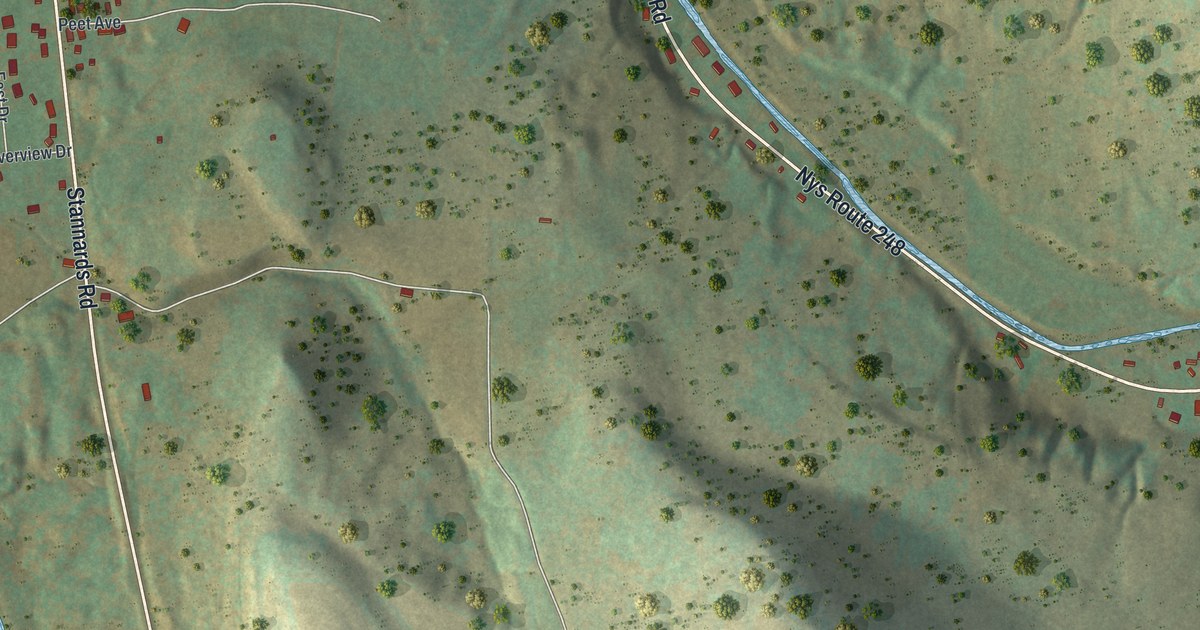 Map of Stannards, New York in 2026