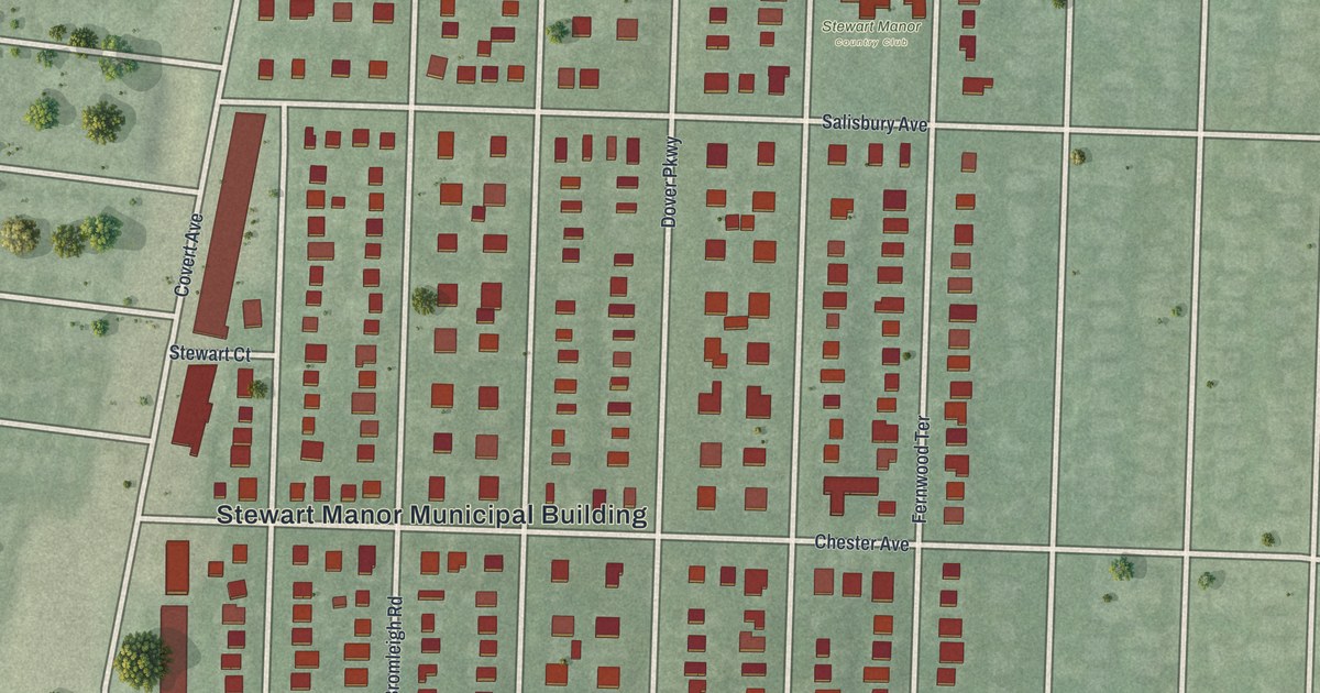 Map of Stewart Manor, New York in 2026