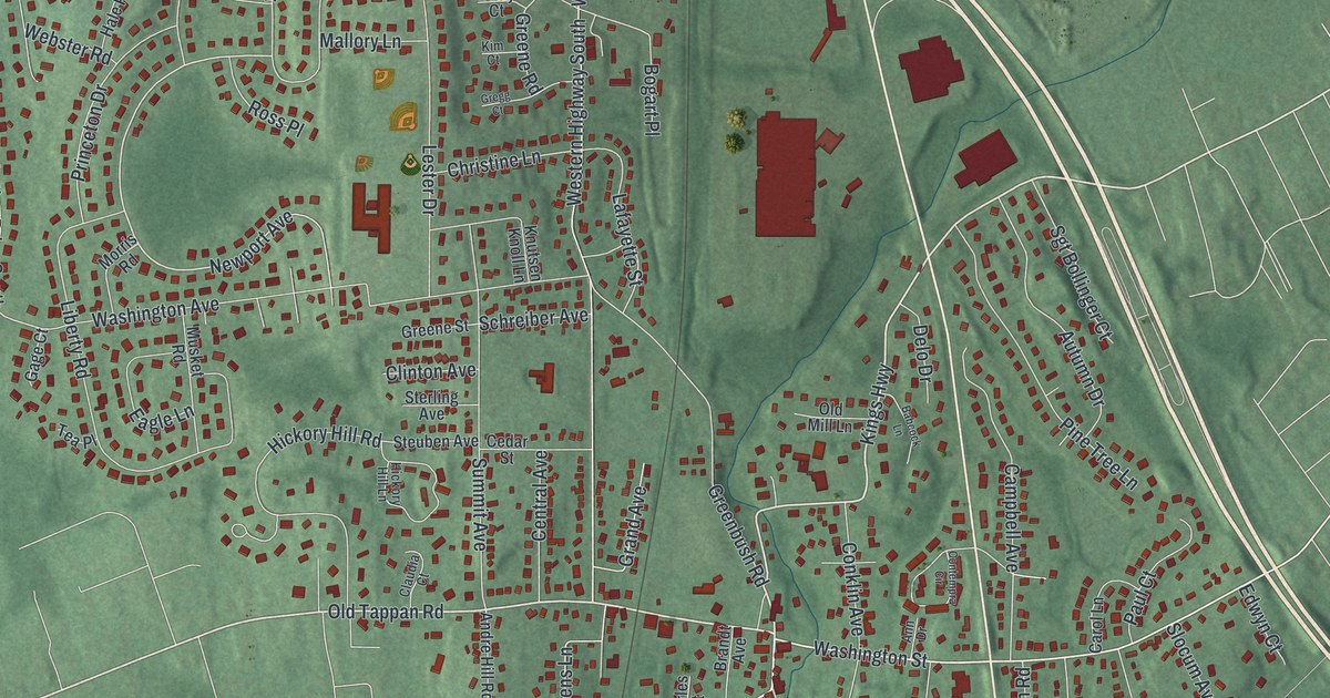 Map of Tappan, New York in 2026