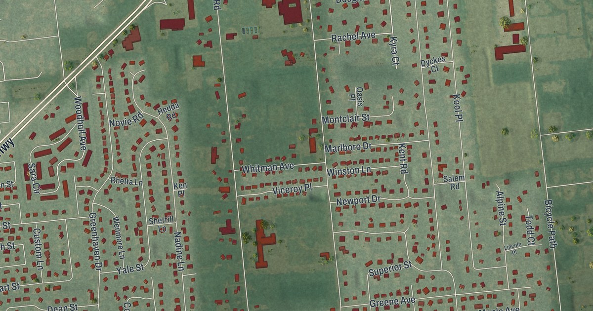 Map of Terryville, New York in 2026