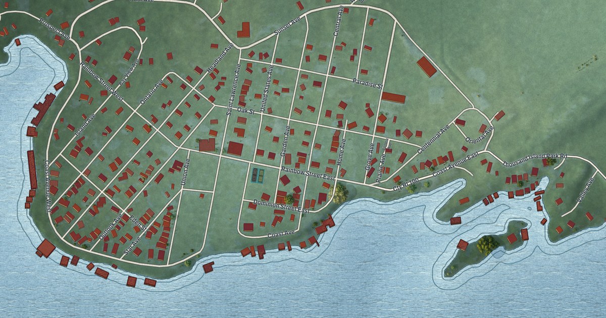 Map of Thousand Island Park, New York in 2026
