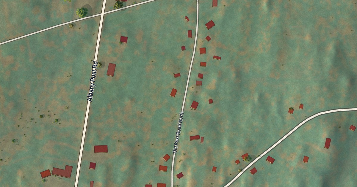Map of Upper Red Hook, New York in 2026